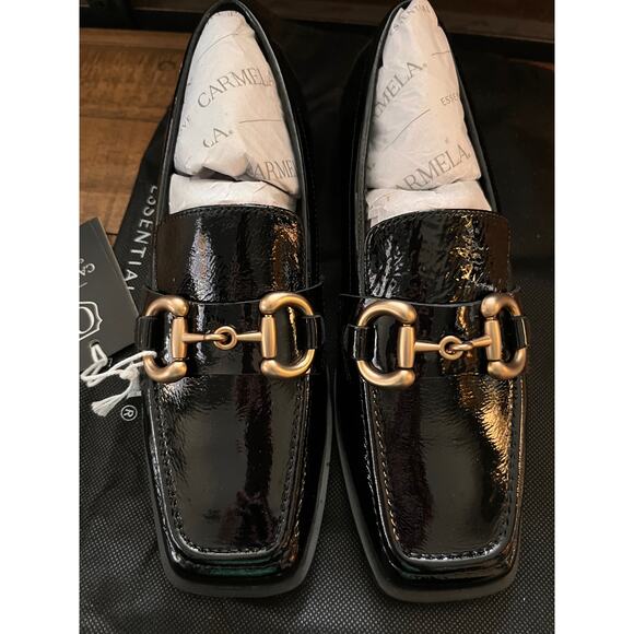CARMELA ISABELLA LOAFER In Patent Black EU-37/ US-6 NEW w/Box - Picture 11 of 14